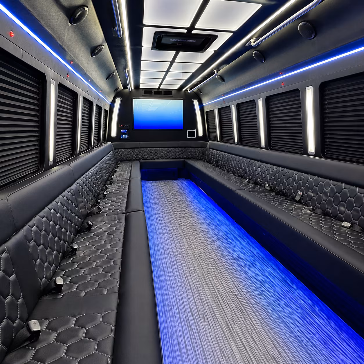 corporate event buses for longview business conferences