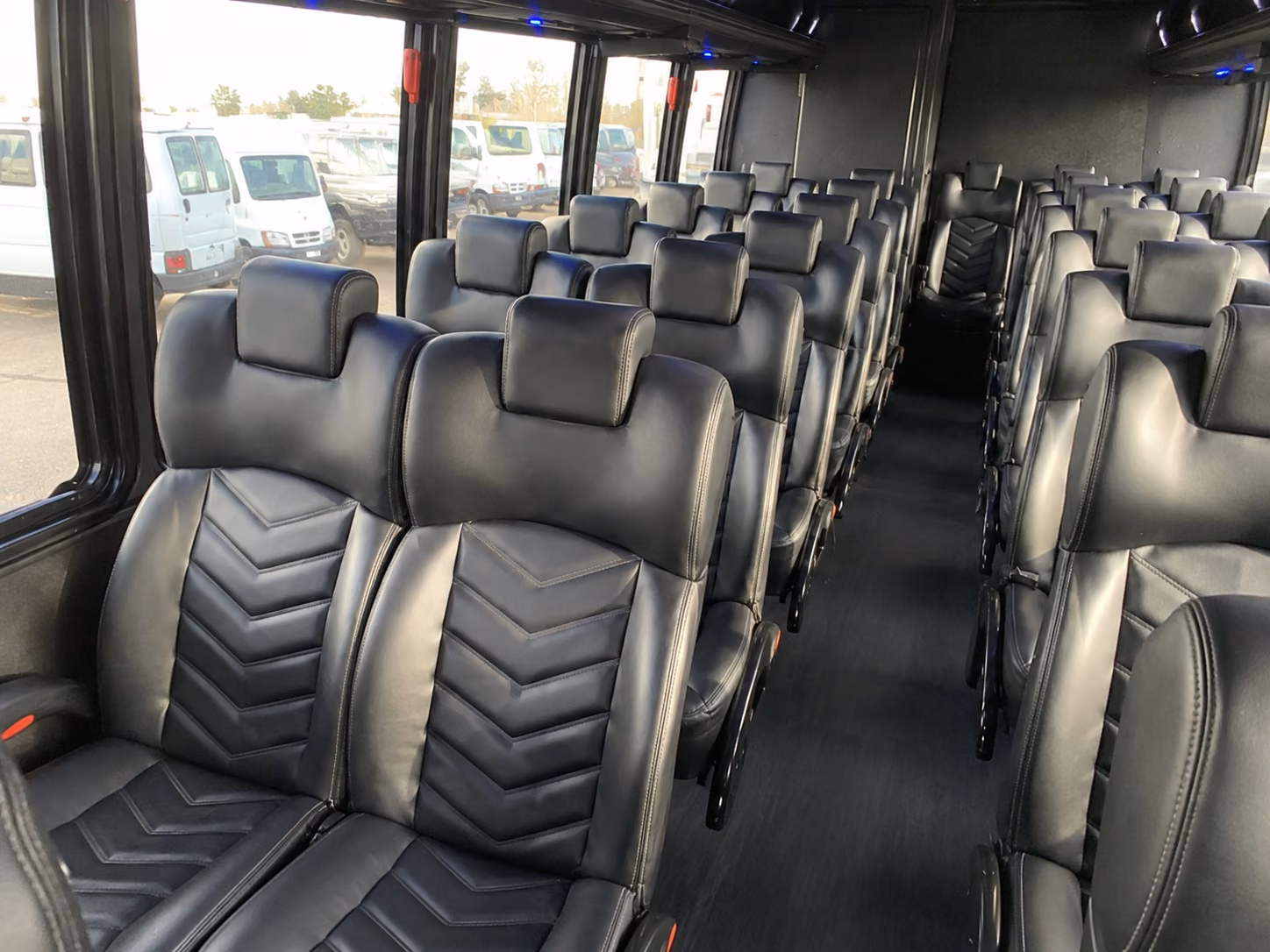 longview 18 passenger minibus inside