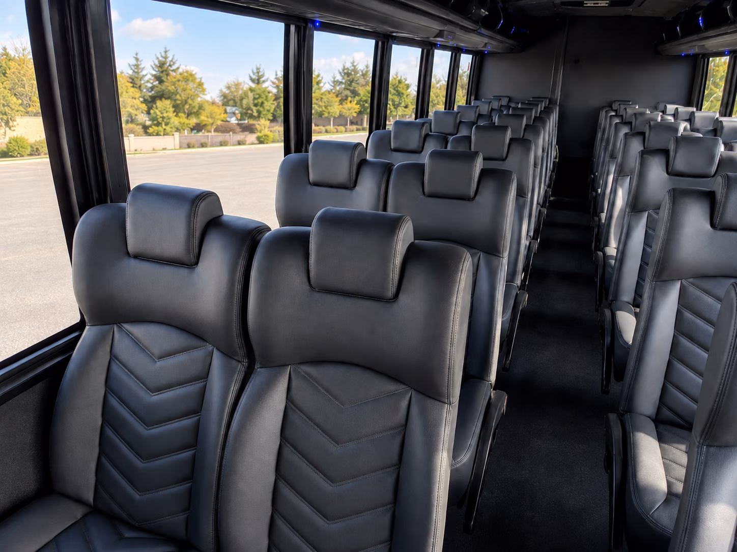 longview 20 passenger minibus inside