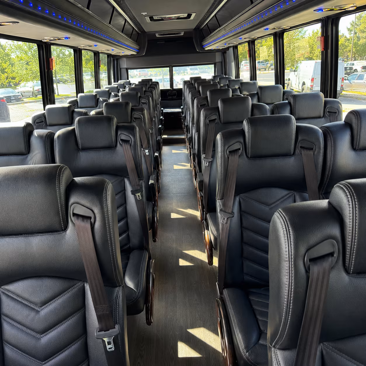 longview 35 passenger minibus inside