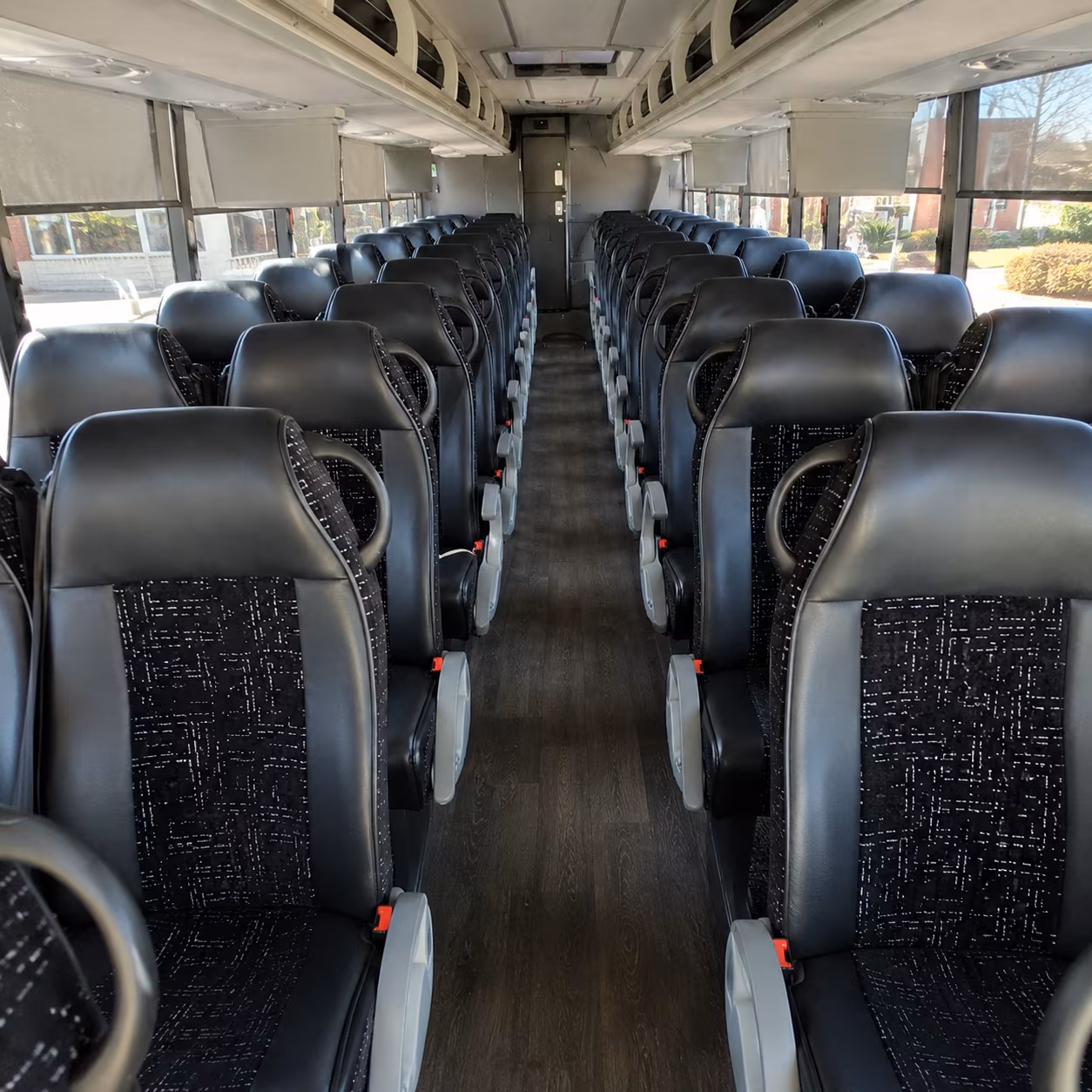 longview 54 passenger charter bus inside