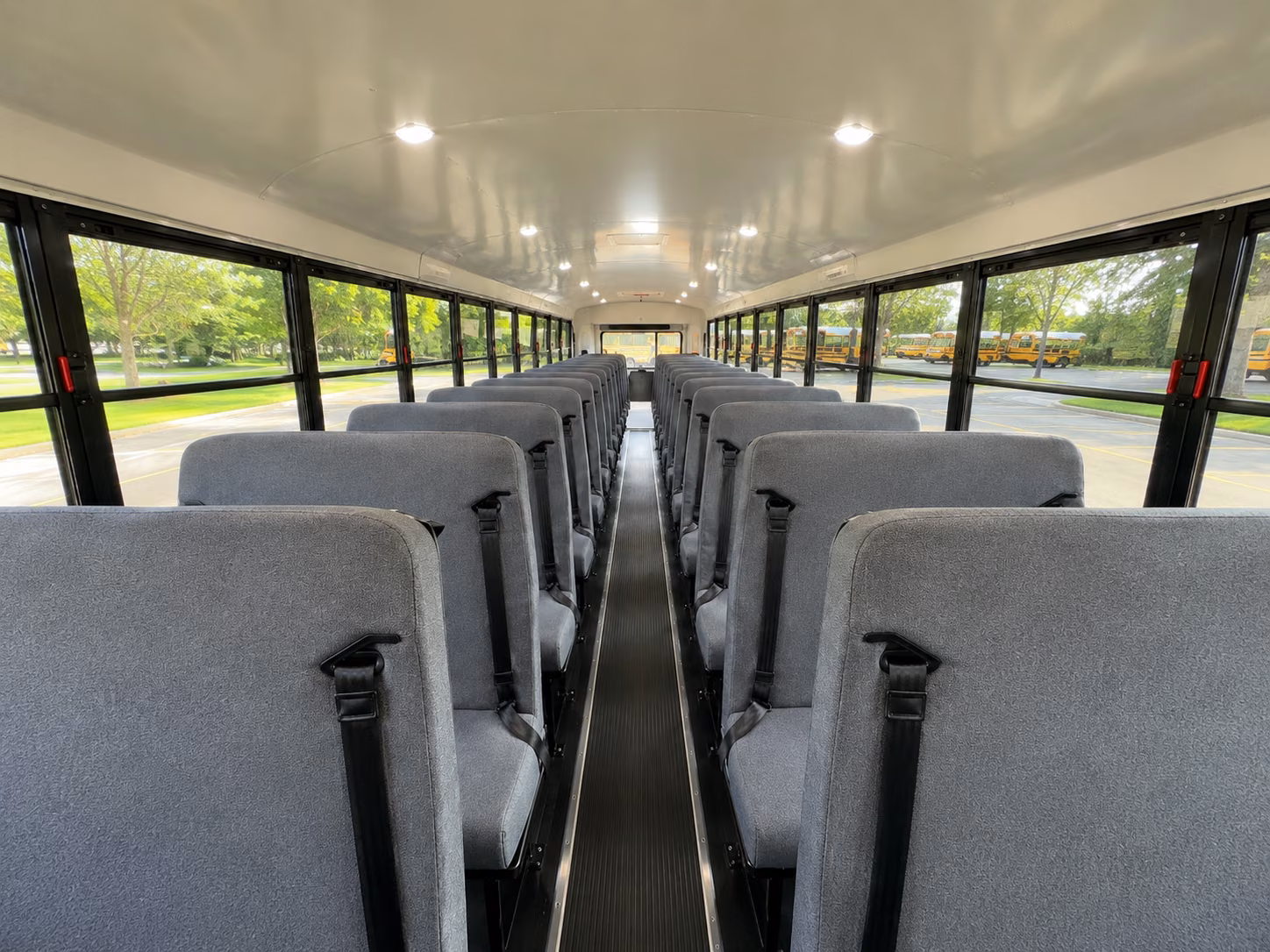 longview school bus inside