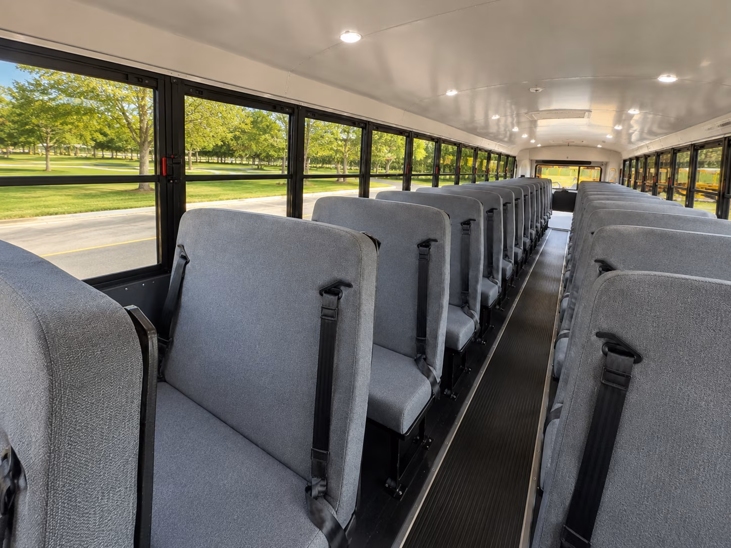 longview school bus interior