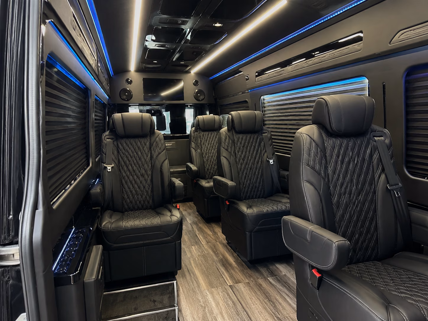 longview sprinter van with driver inside