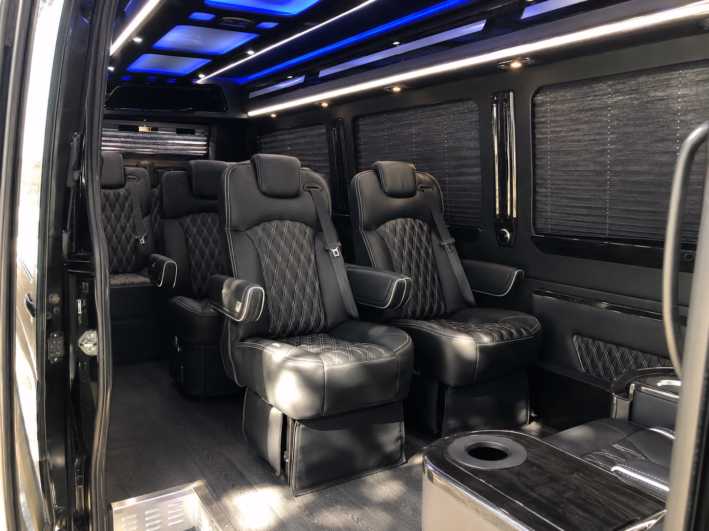 longview sprinter van with driver interior